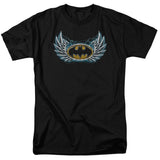 Batman Steel Wings Logo Mens T Shirt Black Officially Licensed - POPvault