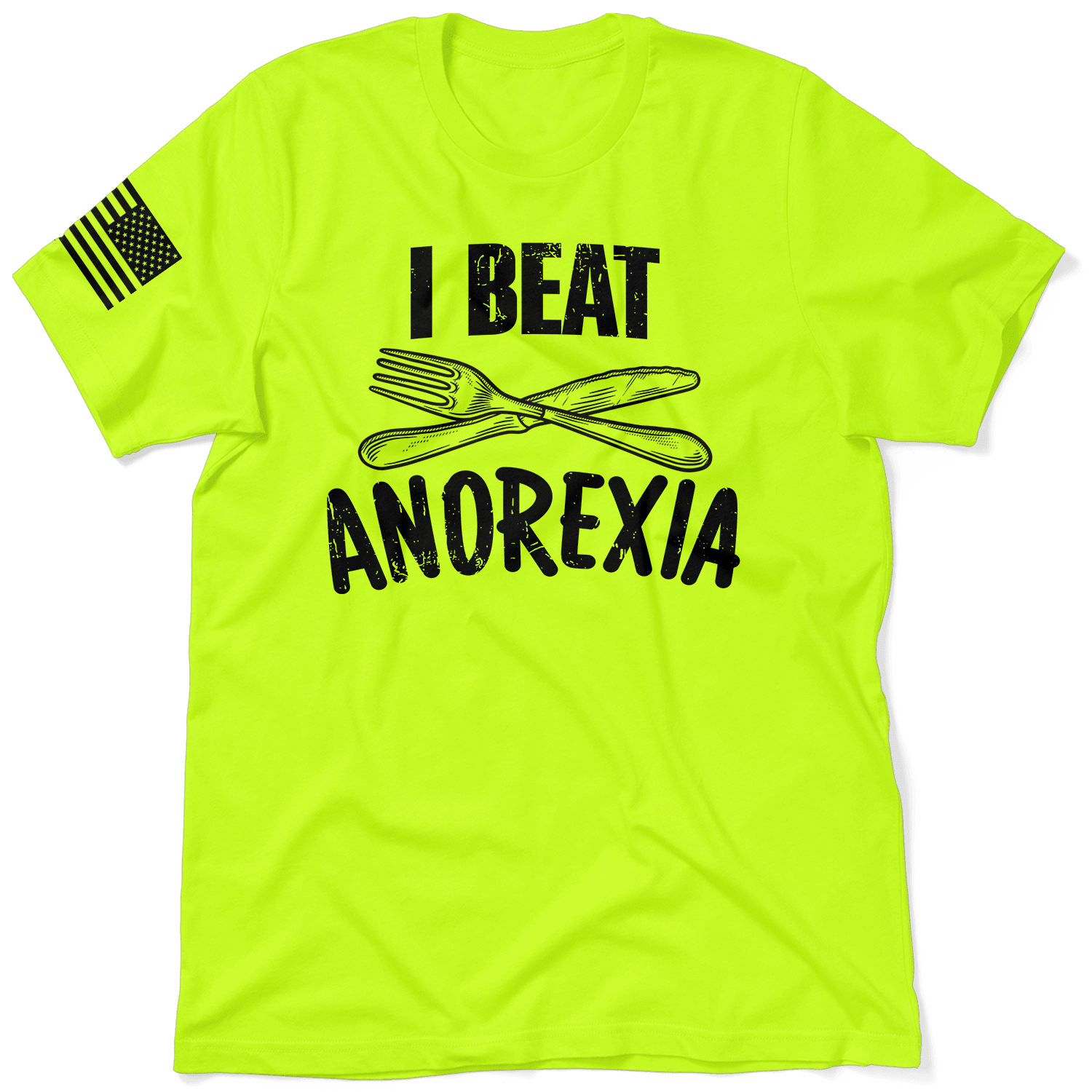 Beat Anorexia - Safety Yellow T-Shirt - POPvault