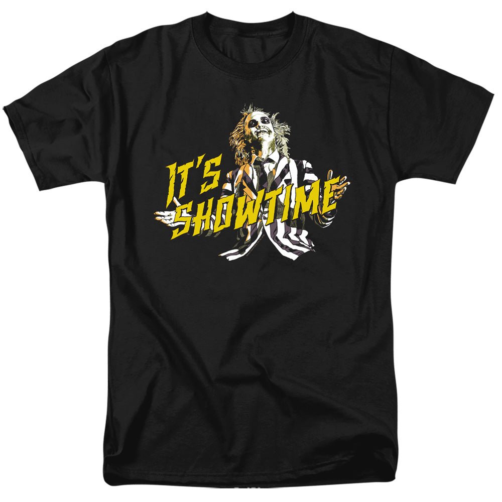Beetlejuice Showtime Mens T Shirt Black Officially Licensed - POPvault