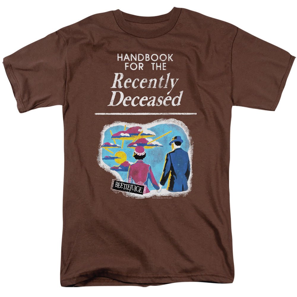 Beetlejuice The Handbook Mens T Shirt Coffee Officially Licensed - POPvault