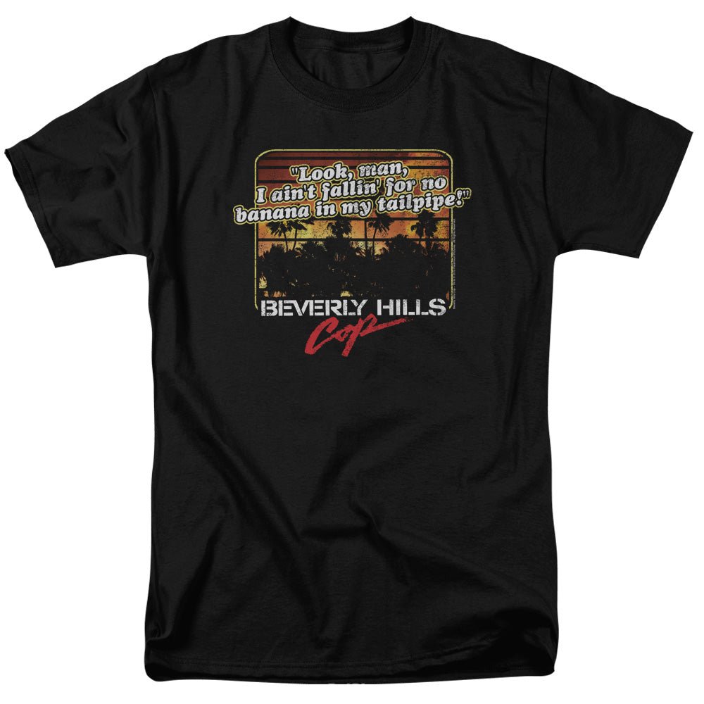 Beverly Hills Cop Banana In My Tailpipe Mens T Shirt Black Officially Licensed - POPvault