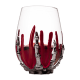 Bloody Hand Skeleton 12 Oz. Wine Glass Single - POPvault