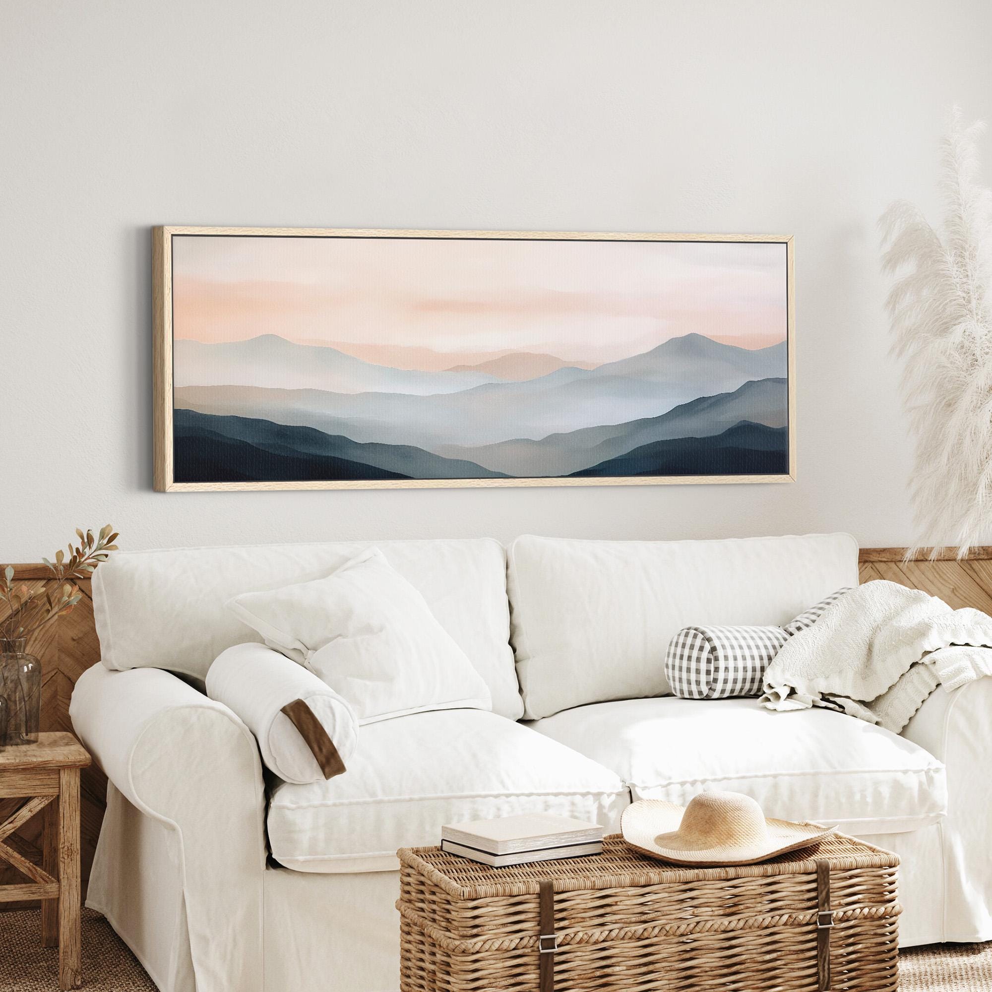 Blue Mountain Canvas Wall Art - Abstract Canvas Art - POPvault