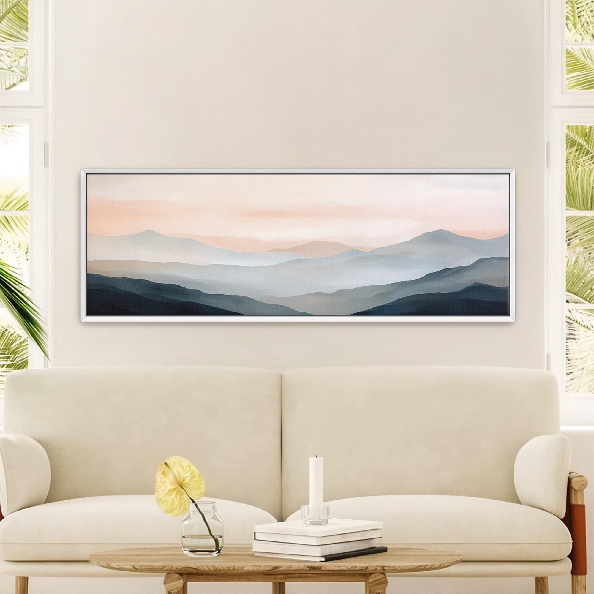 Blue Mountain Canvas Wall Art - Abstract Canvas Art - POPvault