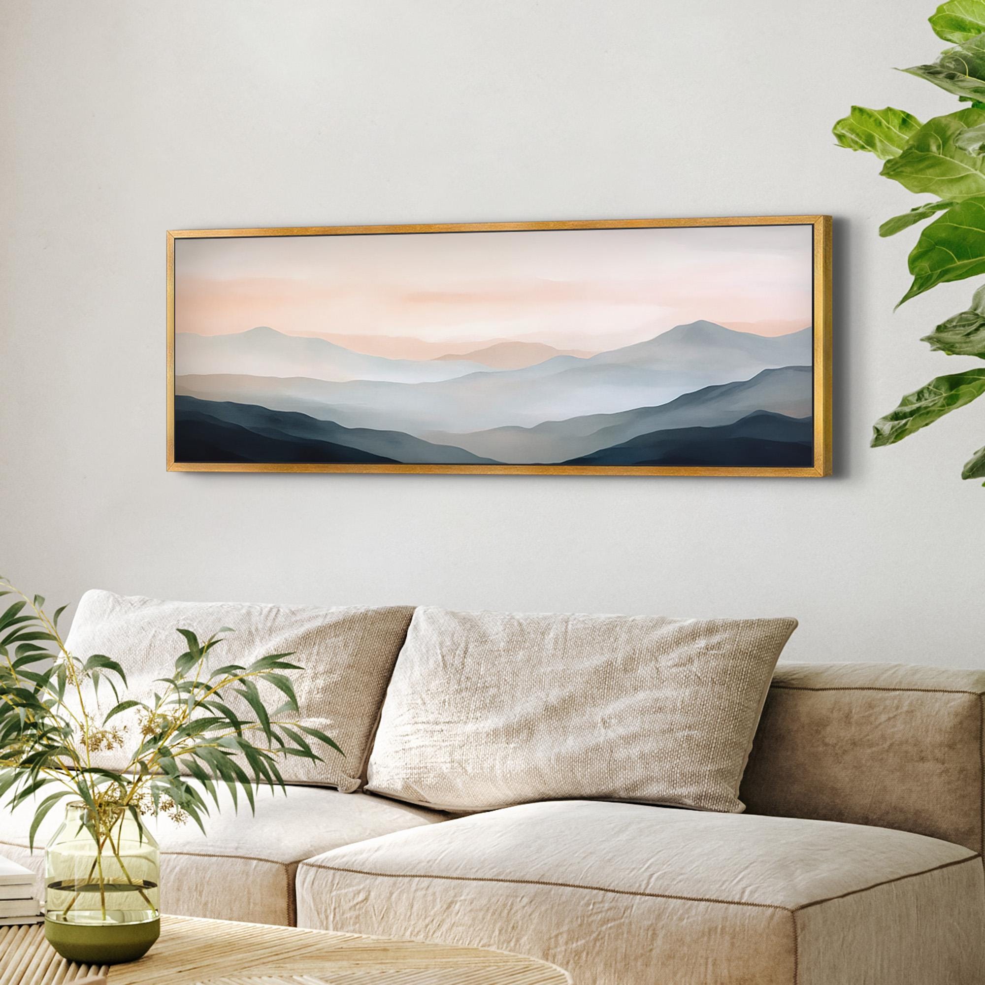Blue Mountain Canvas Wall Art - Abstract Canvas Art - POPvault