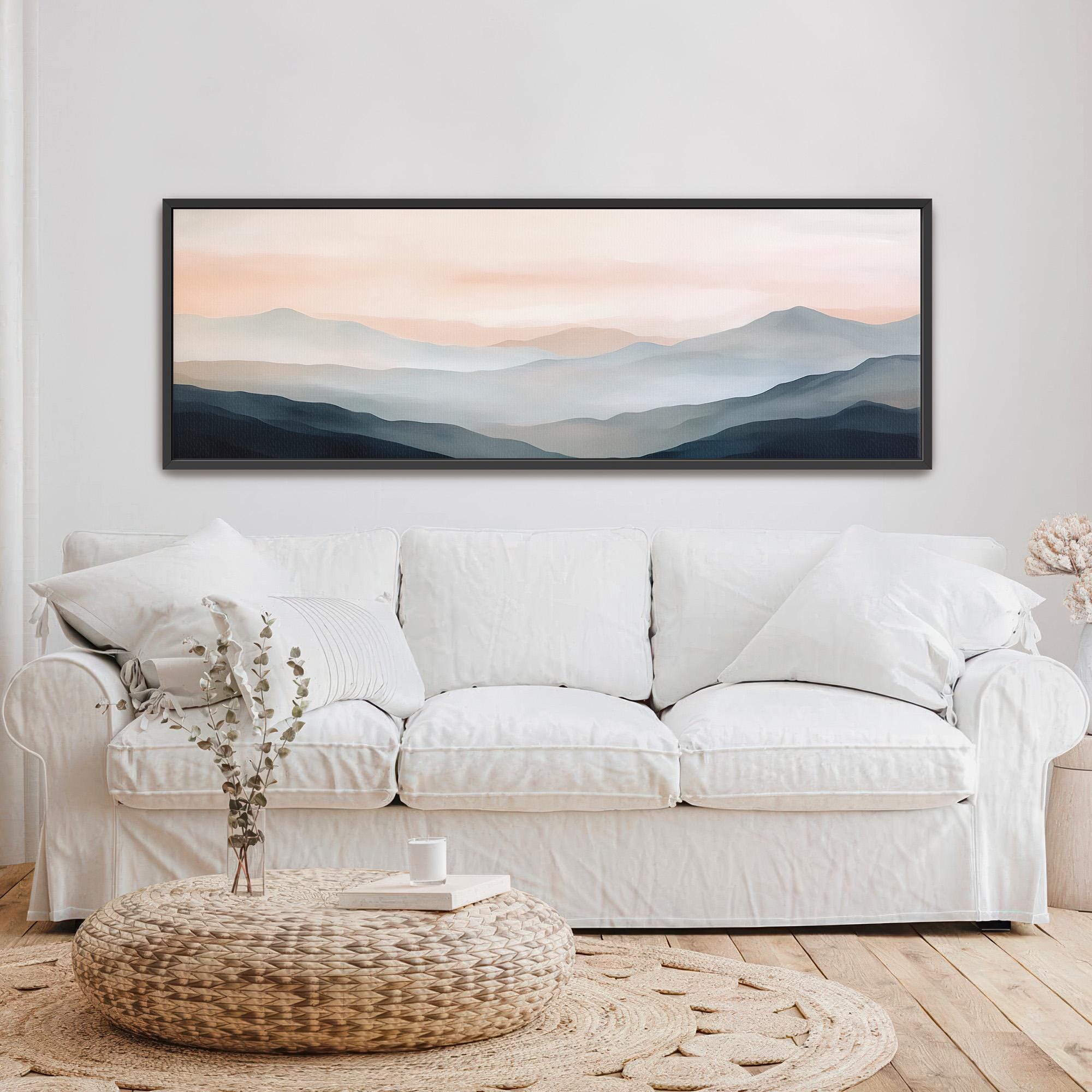 Blue Mountain Canvas Wall Art - Abstract Canvas Art - POPvault