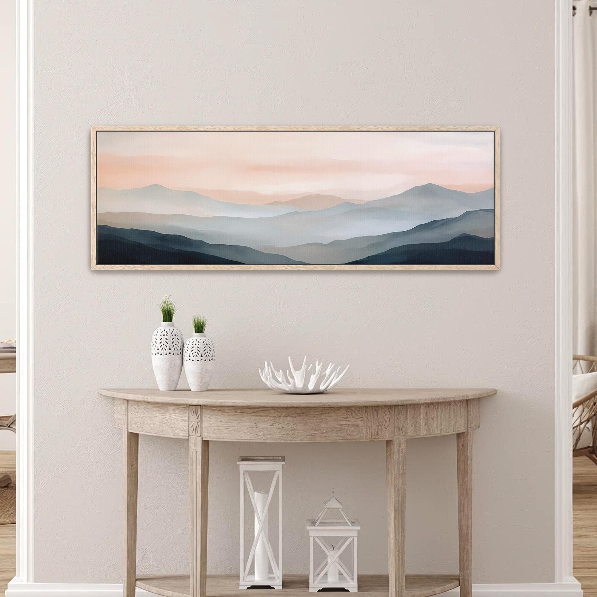 Blue Mountain Canvas Wall Art - Abstract Canvas Art - POPvault
