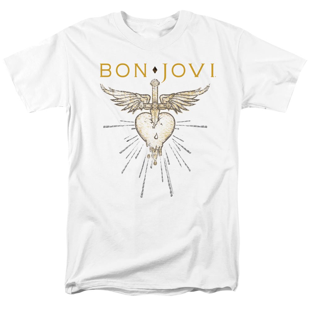 Bon Jovi Greatest Hits Mens T Shirt White - POPvault