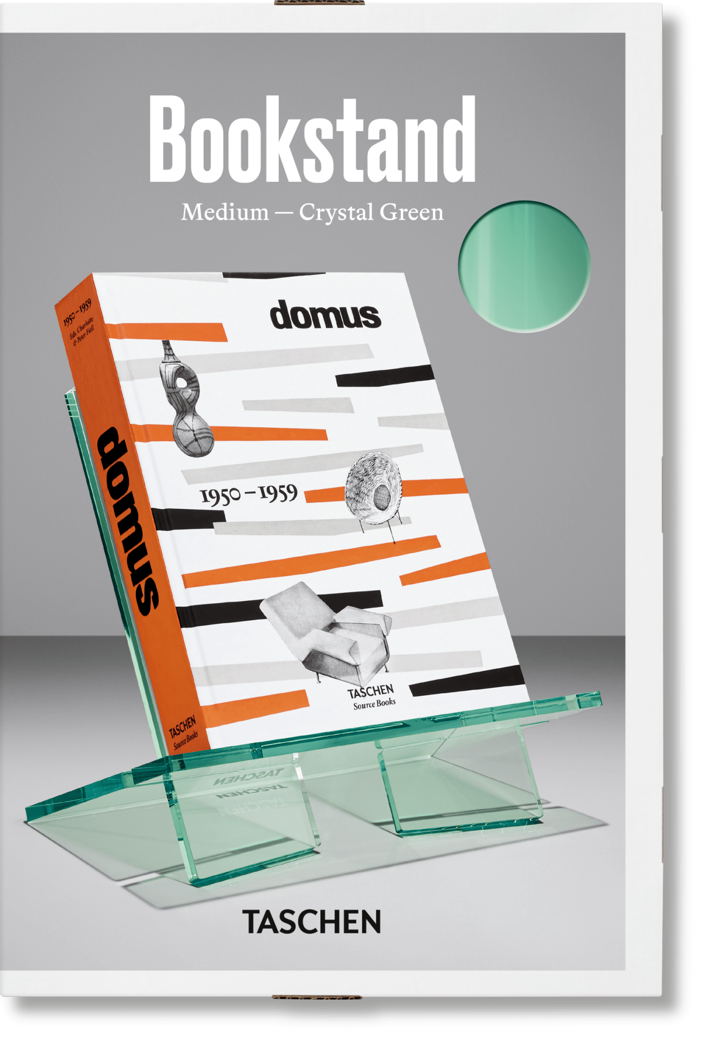 Bookstand. Medium. Crystal Green - POPvault