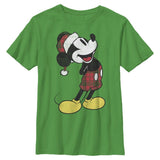 Boy's Disney Plaid Mickey T-Shirt - POPvault