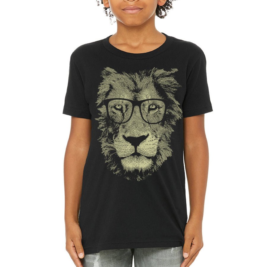 Boy's Lion Wearing Glasses T-Shirt - POPvault