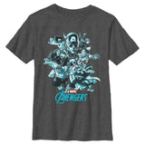 Boy's Marvel Avengers Classic Avengers Groupshot T - Shirt - POPvault