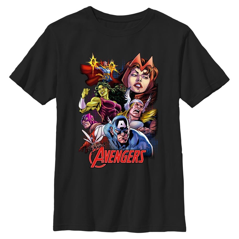 Boy's Marvel Avengers Classic Group Collage T - Shirt - POPvault