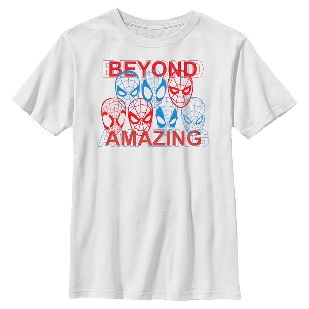 Boy's Marvel Spider - Man Beyond Amazing SPIDEY MASKS AMAZING T - Shirt - POPvault