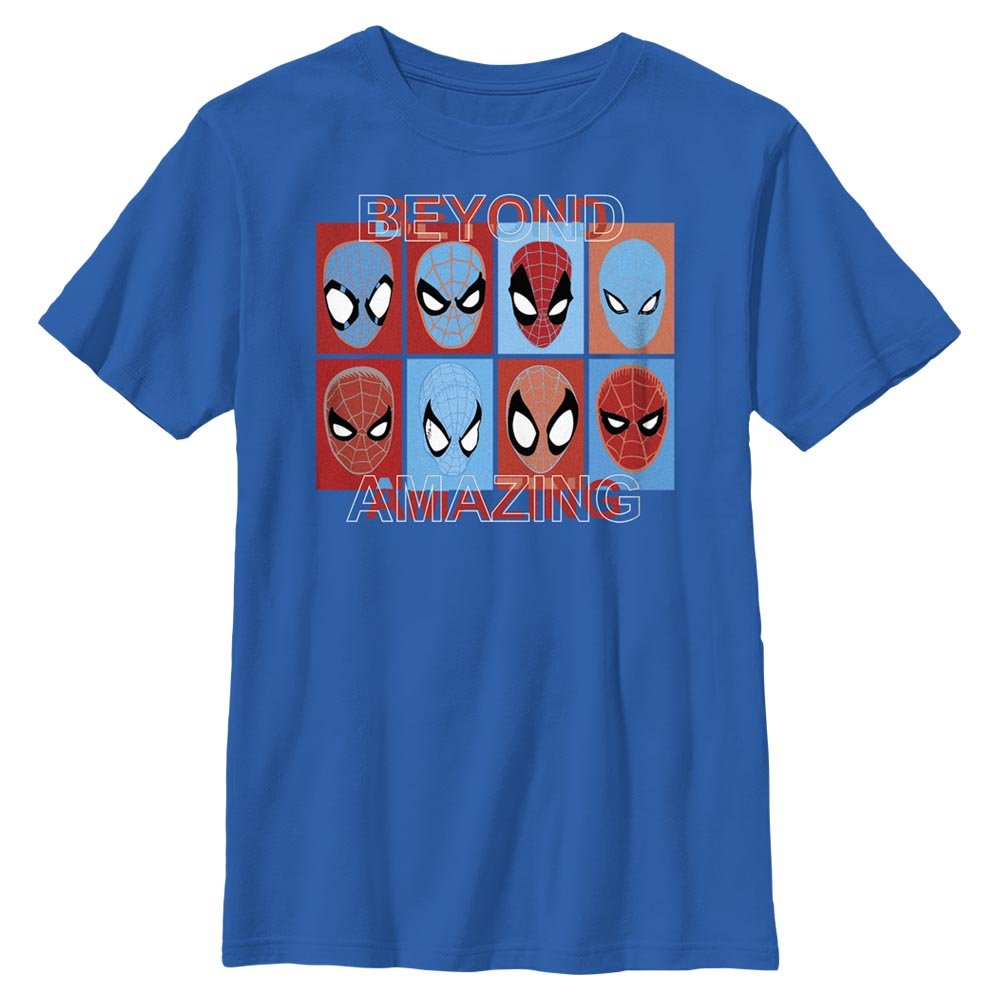 Boy's Marvel Spider - Man Beyond Amazing SPIDEY SQUARES BEYOND T - Shirt - POPvault