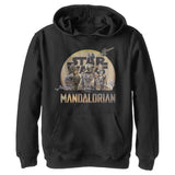 Boy's Star Wars Mandalorian Character Action Pose Lightweight Hoodie - POPvault