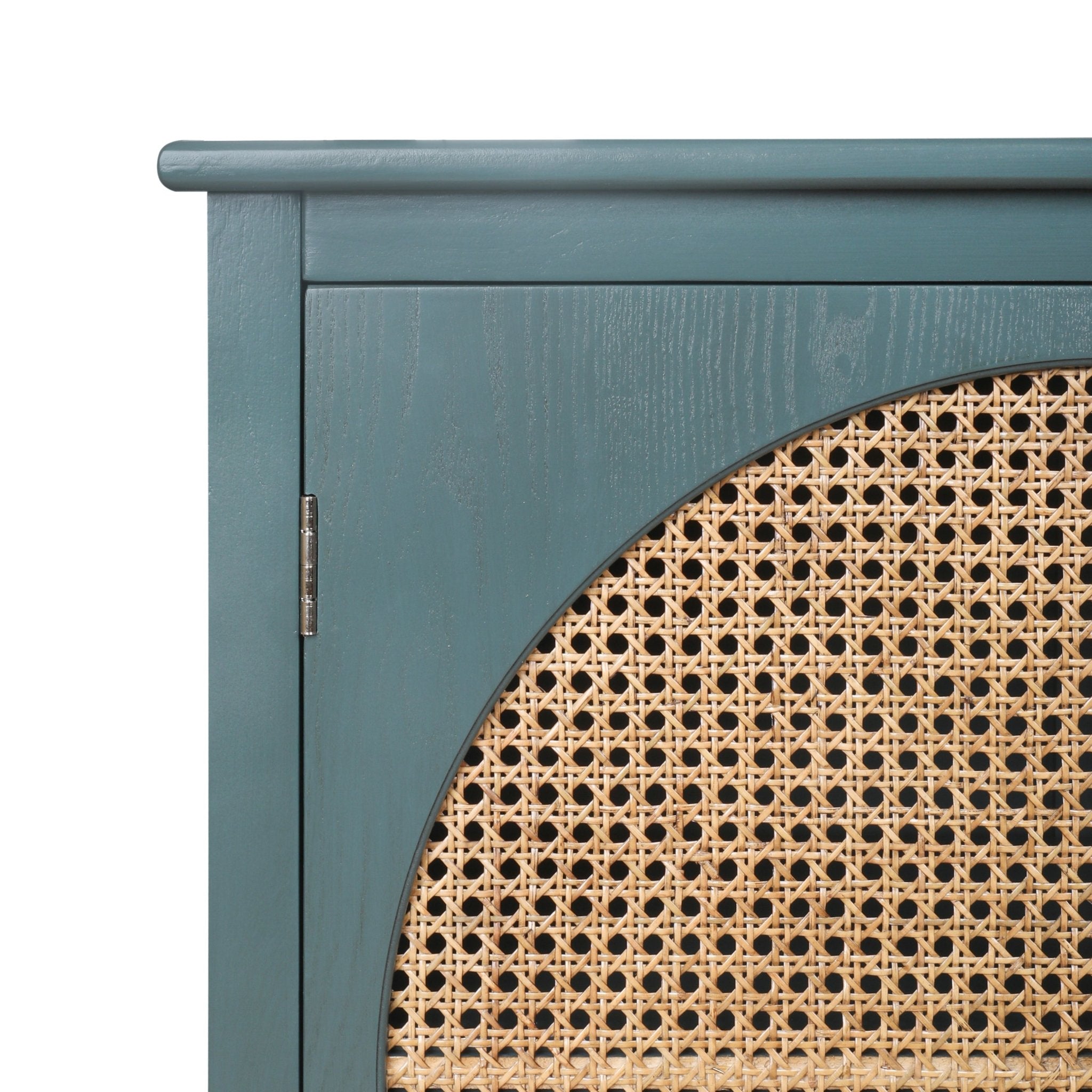 Cabinet With Natural Rattan Weaving - POPvault