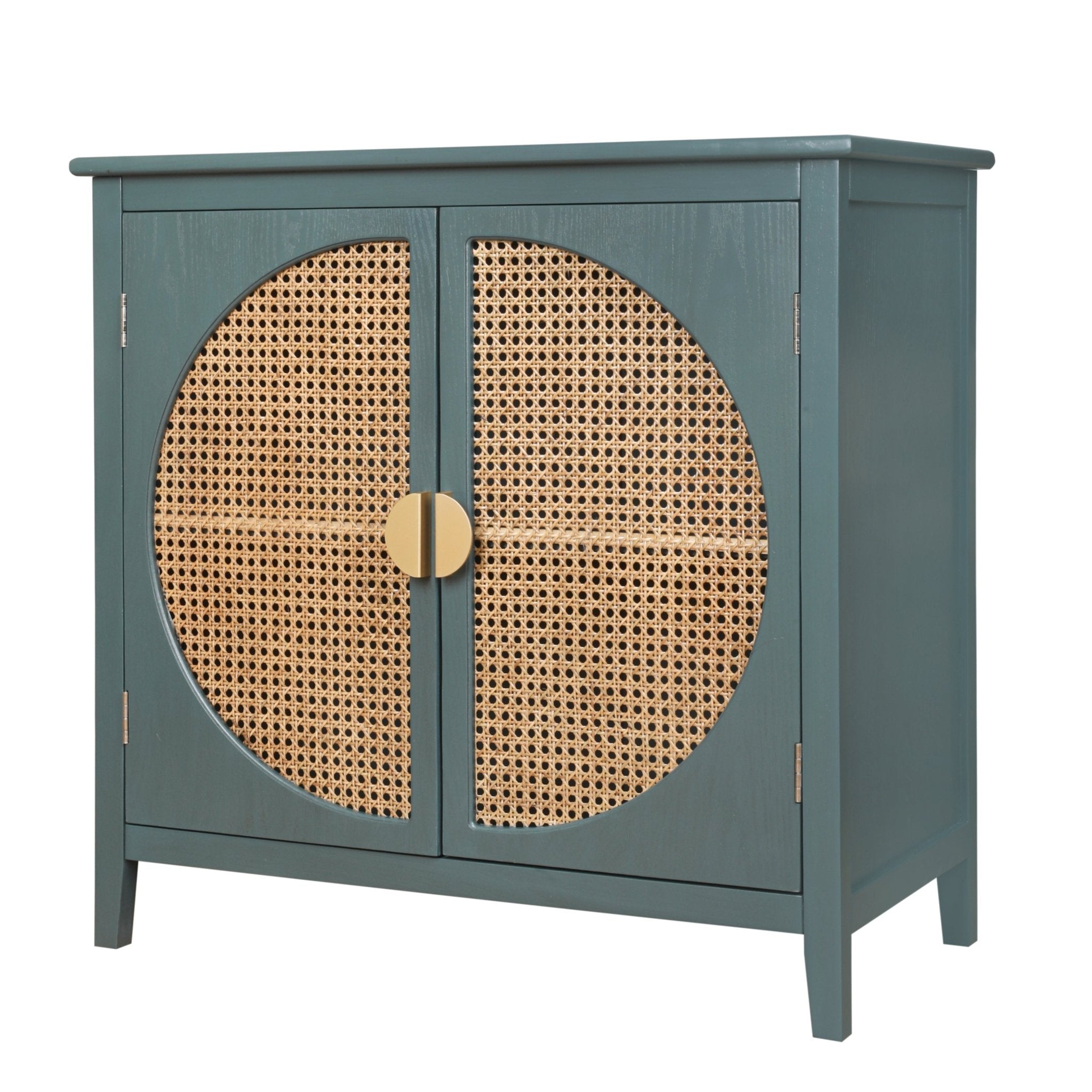 Cabinet With Natural Rattan Weaving - POPvault