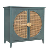 Cabinet With Natural Rattan Weaving - POPvault