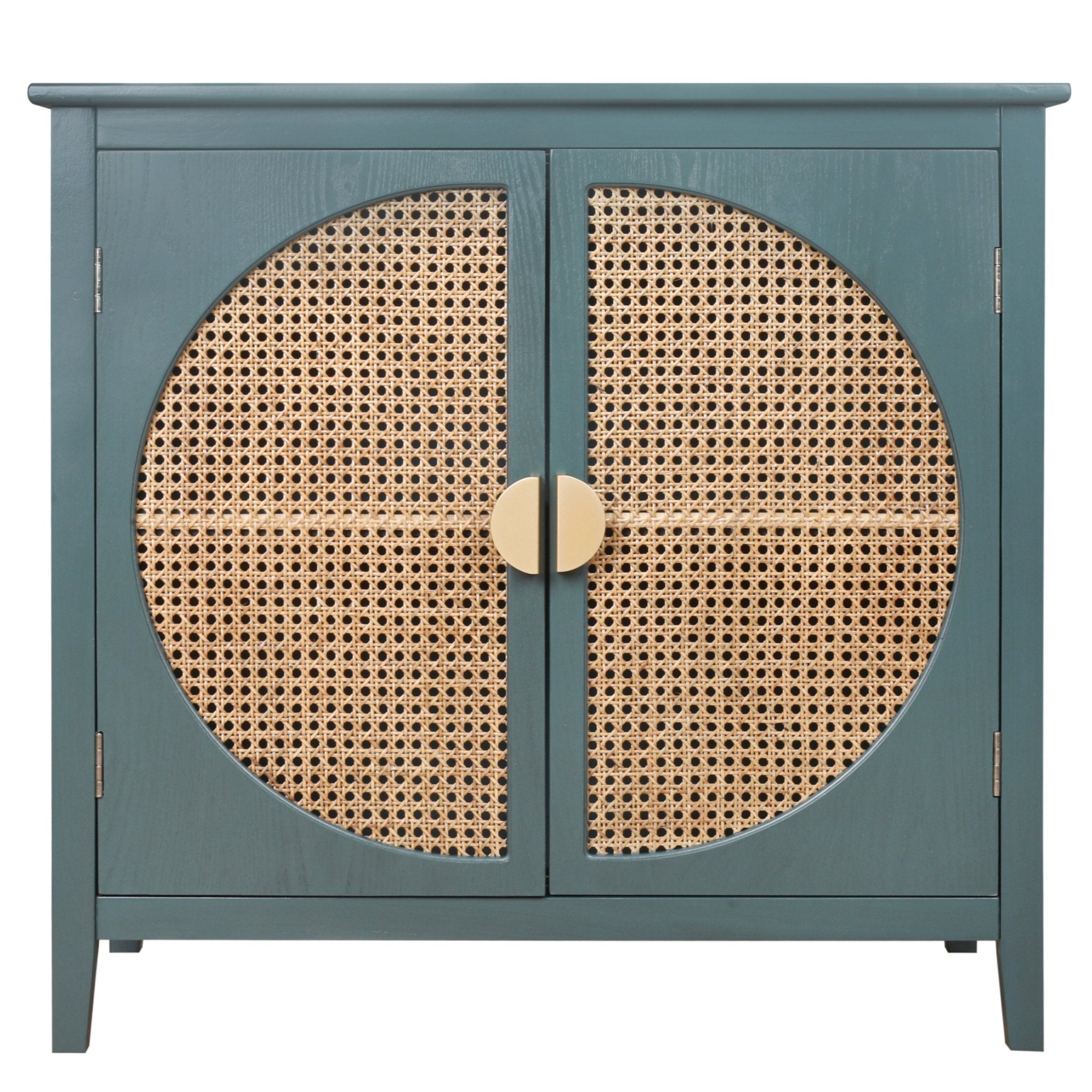 Cabinet With Natural Rattan Weaving - POPvault