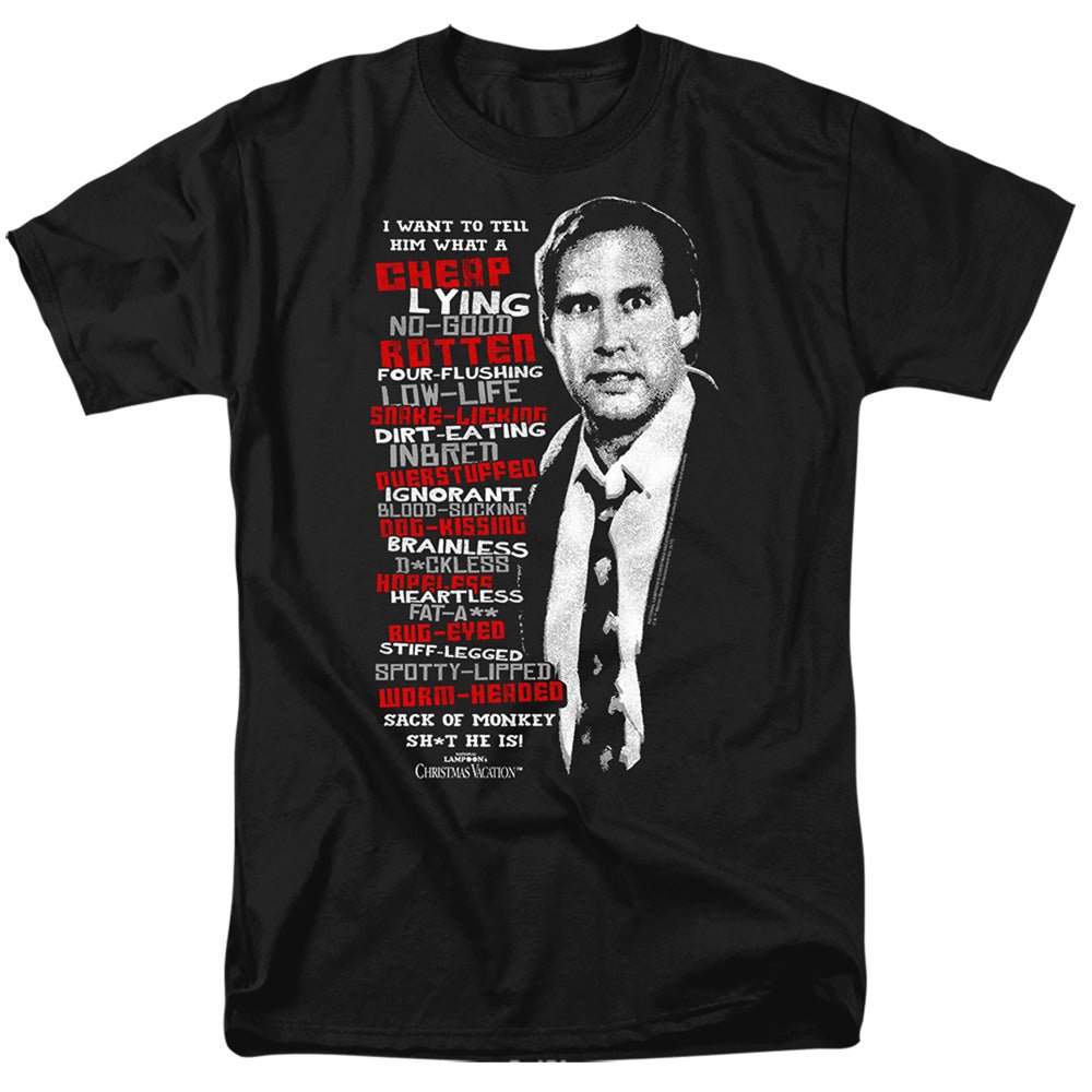Christmas Vacation Profanities Mens T Shirt Black Officially Licensed - POPvault