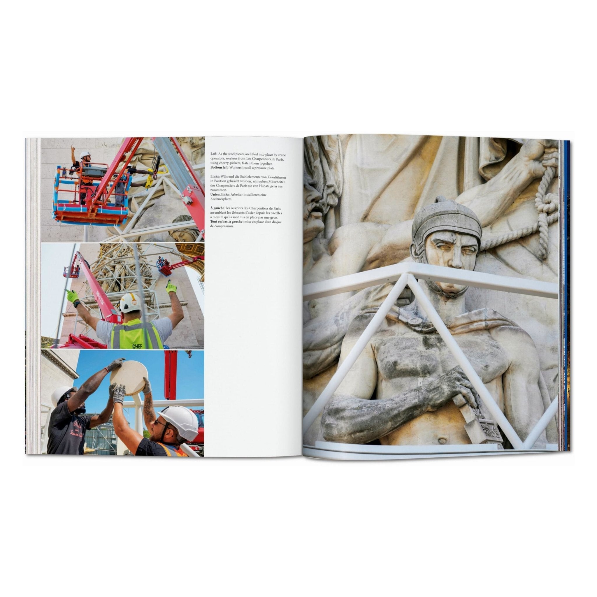 Christo and Jeanne-Claude. L’Arc de Triomphe, Wrapped (German, French, English)-POPvault