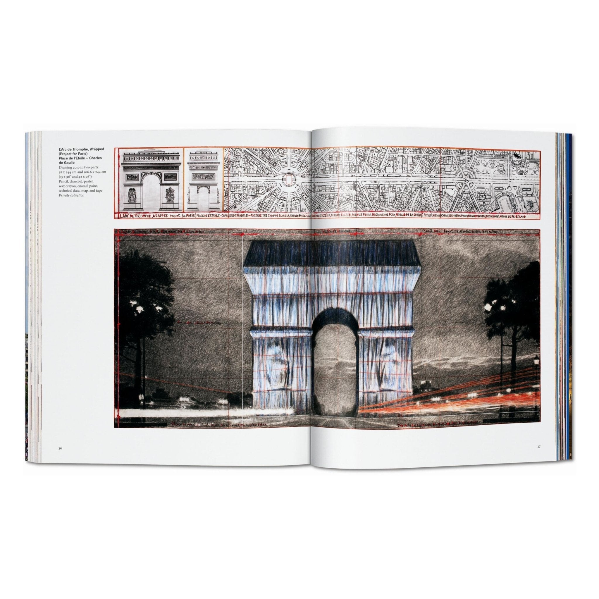 Christo and Jeanne-Claude. L’Arc de Triomphe, Wrapped (German, French, English)-POPvault
