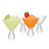 Clear Hobnail Martini Glasses - Embossed Martini Glasses - 9oz - POPvault