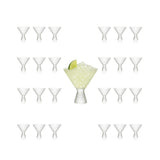 Clear Hobnail Martini Glasses - Embossed Martini Glasses - 9oz - POPvault