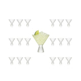 Clear Hobnail Martini Glasses - Embossed Martini Glasses - 9oz - POPvault