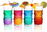 Clear Tiki Glasses, Set of 4 or 6 - 450 ML - POPvault
