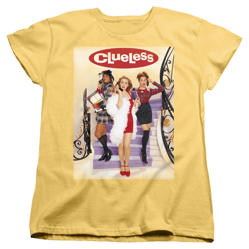 Clueless Clueless Poster Womens T Shirt Banana Officially Licensed - POPvault