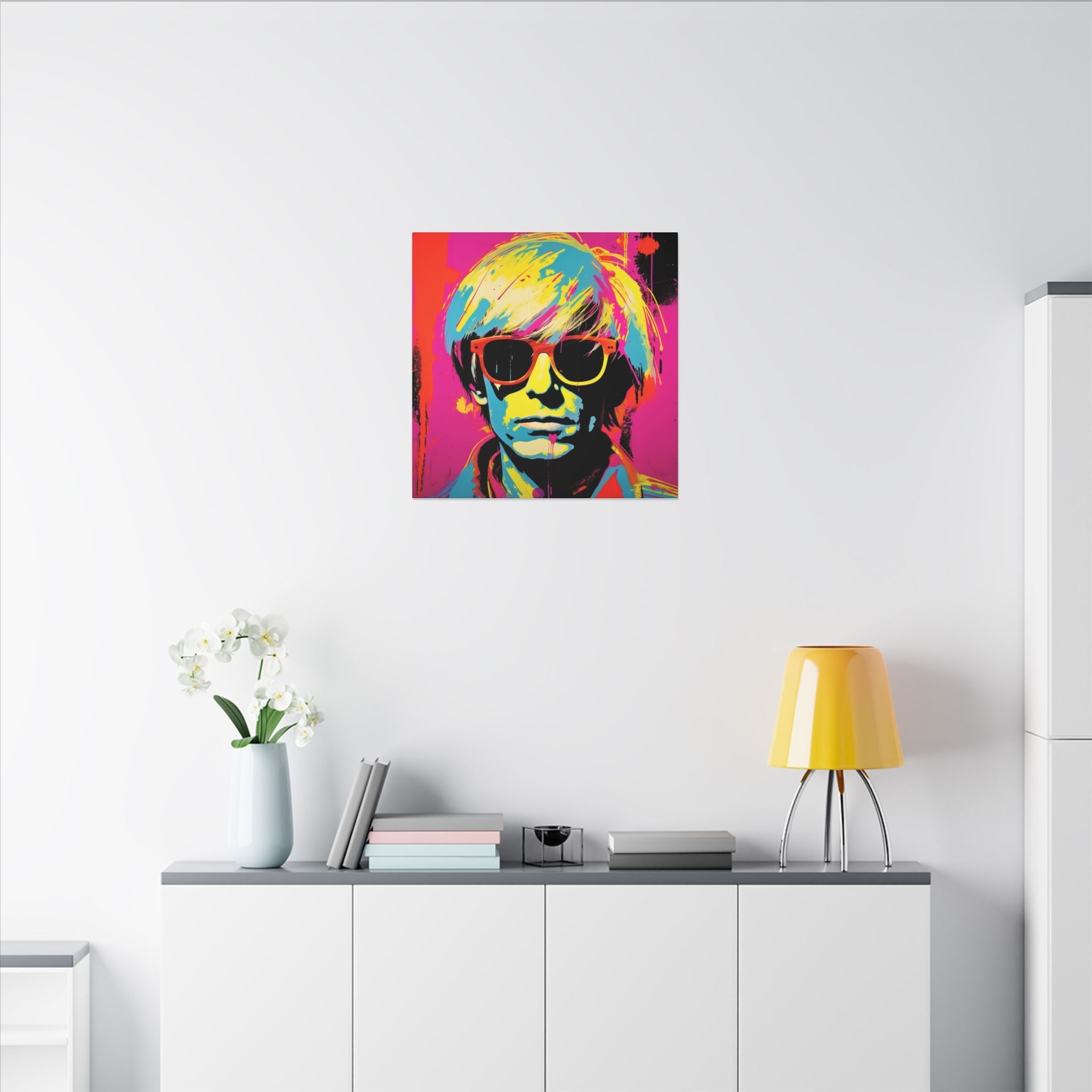 Colorful Pop Art Canvas Print - Andy Interpretation Unique Wall Decor - POPvault