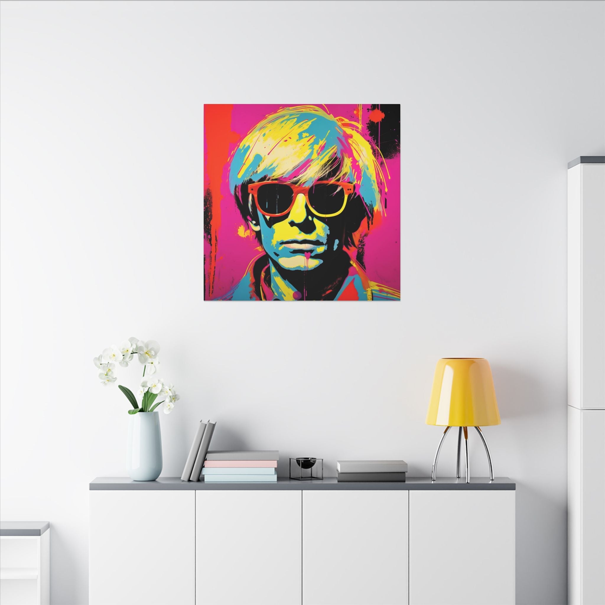 Colorful Pop Art Canvas Print - Andy Interpretation Unique Wall Decor - POPvault