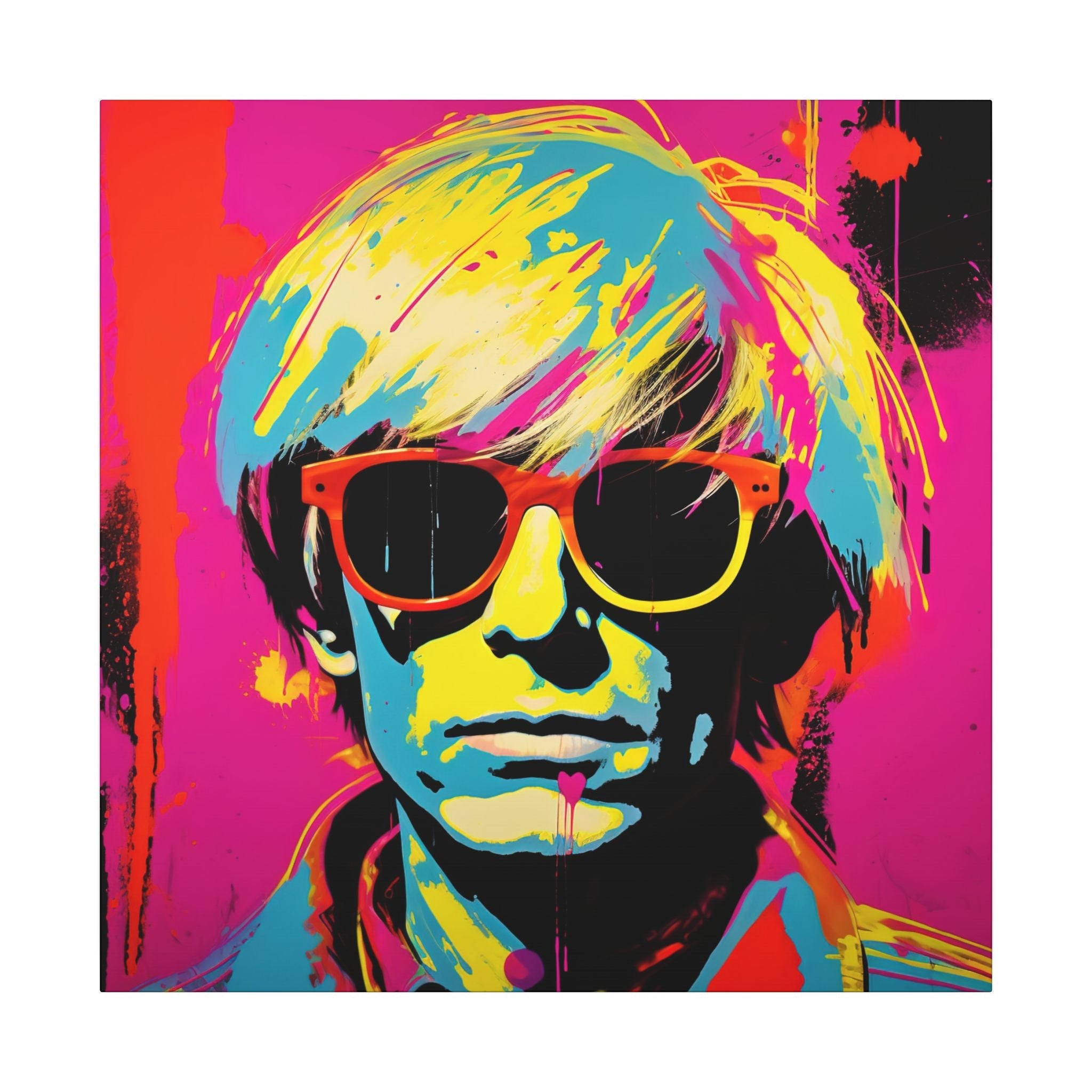 Colorful Pop Art Canvas Print - Andy Interpretation Unique Wall Decor - POPvault