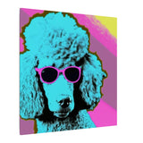 Colorful Pop Art Canvas Print - Fabulous Poodle Unique Wall Decor - POPvault