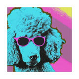Colorful Pop Art Canvas Print - Fabulous Poodle Unique Wall Decor - POPvault