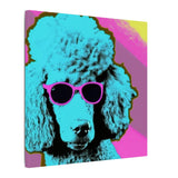 Colorful Pop Art Canvas Print - Fabulous Poodle Unique Wall Decor - POPvault