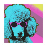 Colorful Pop Art Canvas Print - Fabulous Poodle Unique Wall Decor - POPvault