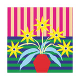Colorful Pop Art Canvas Print - Flowers In Vase Unique Wall Decor - POPvault