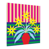 Colorful Pop Art Canvas Print - Flowers In Vase Unique Wall Decor - POPvault
