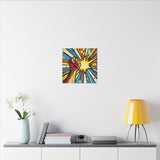 Colorful Pop Art Canvas Print - Power To The People Unique Wall Decor - POPvault