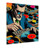 Colorful Pop Art Canvas Print - Sigmund Spinning Unique Wall Decor - POPvault