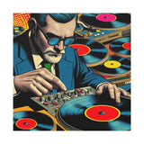 Colorful Pop Art Canvas Print - Sigmund Spinning Unique Wall Decor - POPvault