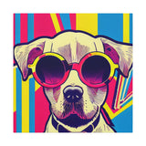 Colorful Pop Art Canvas Print - Too Cool Pooch Unique Wall Decor - POPvault