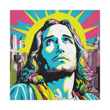 Colorful Pop Art Canvas Print - Watching Over Us Unique Wall Decor - POPvault