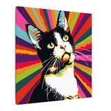 Colorful Pop Art Canvas Print - What's New Pussycat Unique Wall Decor - POPvault