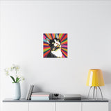 Colorful Pop Art Canvas Print - What's New Pussycat Unique Wall Decor - POPvault