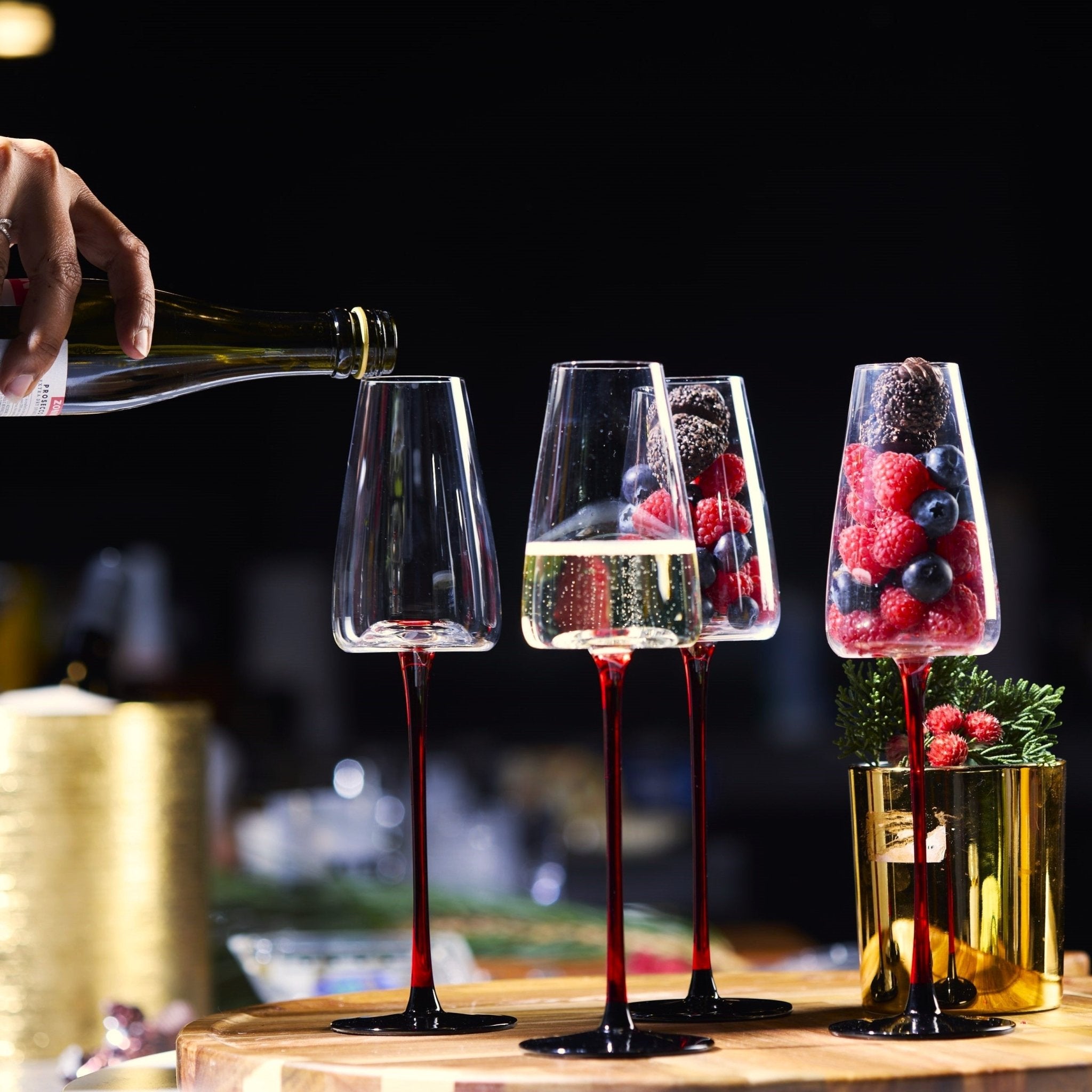 Concave Champagne Glasses - 9oz - POPvault