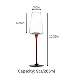 Concave Champagne Glasses - 9oz - POPvault